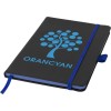Color edge notitieboek - A5 - PU - 40 vellen - gekleurde paginaranden, lint, elastieksluiting en penlus - hardcover
