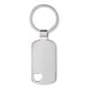 Corazon sleutelhanger - metaal - 5 cm - hartvormige uitsparing - geschenkverpakking