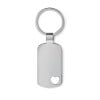 Corazon sleutelhanger - metaal - 5 cm - hartvormige uitsparing - geschenkverpakking
