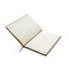 Eco notitieboek - A5 - papier - 72 vellen - gelinieerd - gekleurde elastieksluiting en bladwijzer - hardcover