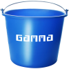 Emmer - gerecycled kunststof - 12 liter - diverse kleuren