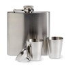 Heupfles set met bekertjes 175 ml - RVS - schroefdop