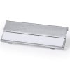 Naambadge - 2.5 x 7 cm - aluminium - veiligheids haakclip