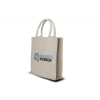 Juco shopper - jute en katoen - 35 x 31 x 10 cm - gewatteerde katoenen hengsels
