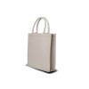 Juco shopper - jute en katoen - 35 x 31 x 10 cm - gewatteerde katoenen hengsels