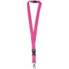 Keycord - polyester - 20 mm - veiligheidssluiting - karabijnhaak - afneembare gesp