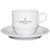 Koffiekop en schotel - 160ml - porselein - wit