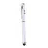 Laserpen - metaal - laser- en lichtfuncties - met stylus - blauwe inkt