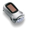 LED zaklamp op zonne-energie en dynamo - kunststof - 40mAh batterij