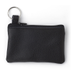 Sleutel etui - leder - met metalen ring en ritssluiting