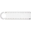 Ashlyn liniaal - kunststof - 15 cm - loep - gradenboog