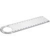 Ashlyn liniaal - kunststof - 15 cm - loep - gradenboog