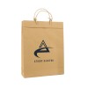 Luxe papieren kraft tas 180 g/m² - A4+ - bruin - met omslag - papieren koord
