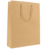 Luxe papieren kraft tas 180 g/m² - A3 - bruin - katoenen koord