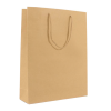 Luxe papieren kraft tas 180 g/m² - A5+ - bruin - katoenen koord