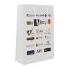 Papieren tas 170 g/m² - A4 - wit - all over bedrukt - katoenen koord