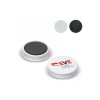 Ronde magneet 36 mm - kunststof - zwart of wit