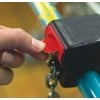 Euro market sleutelhanger - metaal - 6 cm - afneembare karabijnhaak - met winkelwagenmuntje