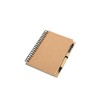 Bloquero notitieboek - gerecycled papier - 140 vellen - gerecycled balpen met blauwe inkt