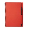Bloquero notitieboek - gerecycled papier - 140 vellen - gerecycled balpen met blauwe inkt