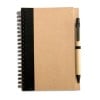 Sonora Plus notitieboek - A5 - gerecycled papier - 70 vellen - inclusief balpen