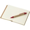 Cooper notitieboek - A7 - papier - 80 vellen - gelinieerd - inclusief kartonnen pen