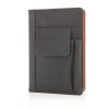 Notitieboek - A5 - PU - 80 vellen - gelinieerd - telefoonvakje - hardcover