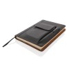 Notitieboek - A5 - PU - 80 vellen - gelinieerd - telefoonvakje - hardcover