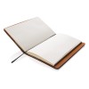 Notitieboek - A5 - PU - 80 vellen - gelinieerd - telefoonvakje - hardcover