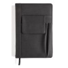 Notitieboek - A5 - PU - 80 vellen - gelinieerd - telefoonvakje - hardcover