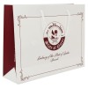 Papieren tas 170 g/m² - A3 liggend - wit - all over bedrukt - katoenen koord