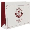 Papieren tas 170 g/m² - A3 liggend - wit - all over bedrukt - katoenen koord