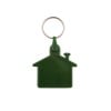 Huis sleutelhanger - kunststof - 4.5 cm