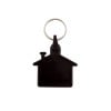 Huis sleutelhanger - kunststof - 4.5 cm