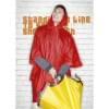 Regal poncho - 126x125 cm - met capuchon - in bijpassende hoes