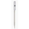 Prodir DS3 balpen - gerecycled kunststof - zwarte, blauwe inkt - transparant - QR code - customizable