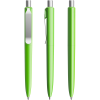 Prodir DS8 mat balpen - gerecycled kunststof - zwarte, blauwe inkt - metalen clip
