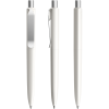 Prodir DS8 polished balpen - gerecycled kunststof - zwarte, blauwe inkt - metalen clip