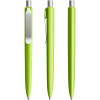 Prodir DS8 soft touch balpen - gerecycled kunststof - zwarte, blauwe inkt - metalen clip