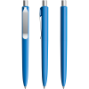 Prodir DS8 soft touch balpen - gerecycled kunststof - zwarte, blauwe inkt - metalen clip