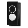 Roundy ronde sleutelhanger - metaal - 3.3 cm ⌀ - glimmende afwerking