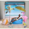 SeatZac opblaasbare zitzak - polyester - 750 gram - met draagtas