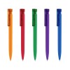 Senator Liberty balpen - kunststof - zwarte, blauwe inkt - soft touch - mat gekleurd - transparante clip
