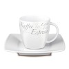 Senator Maxim espresso set - porselein - wit - 80ml kopje en schoteltje