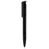 Senator Super Hit balpen - kunststof - zwarte, blauwe inkt - soft grip - transparant - polished clip