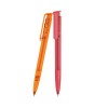 Senator Super Hit balpen - kunststof - zwarte, blauwe inkt - soft grip - transparant - polished clip