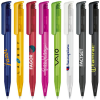 Senator Super Hit balpen - kunststof - zwarte, blauwe inkt - frosted - polished clip