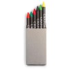 Set van 6 waskrijtjes in Eco verpakking