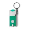 Madeleine sleutelhanger - kunststof - 6.3 cm - LED lampje - met winkelwagenmunt
