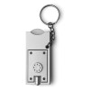 Madeleine sleutelhanger - kunststof - 6.3 cm - LED lampje - met winkelwagenmunt